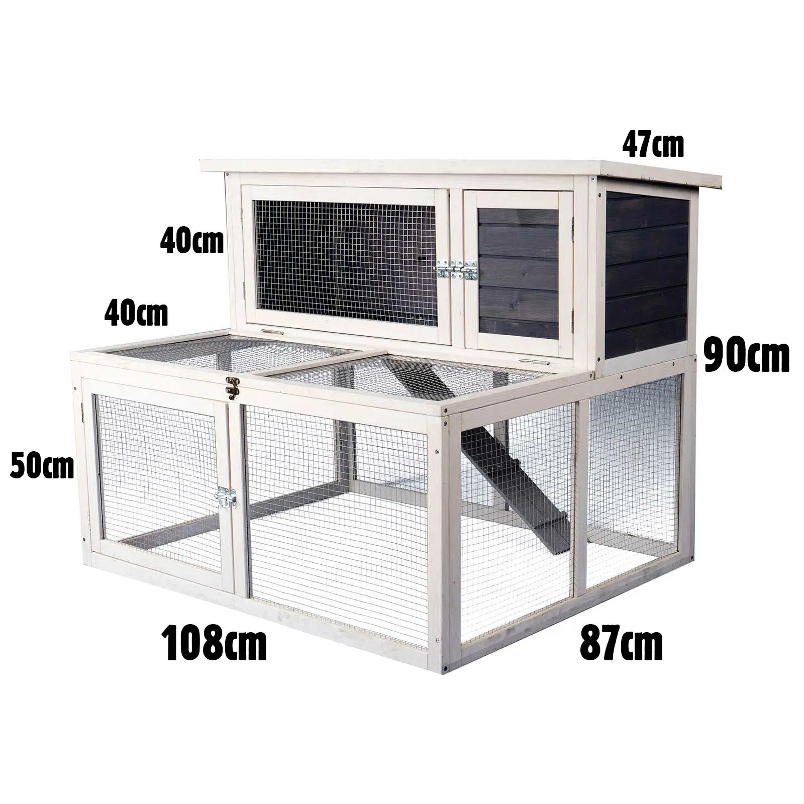 Bono Fido 4ft Complex Small Animal Hutch - Image 2