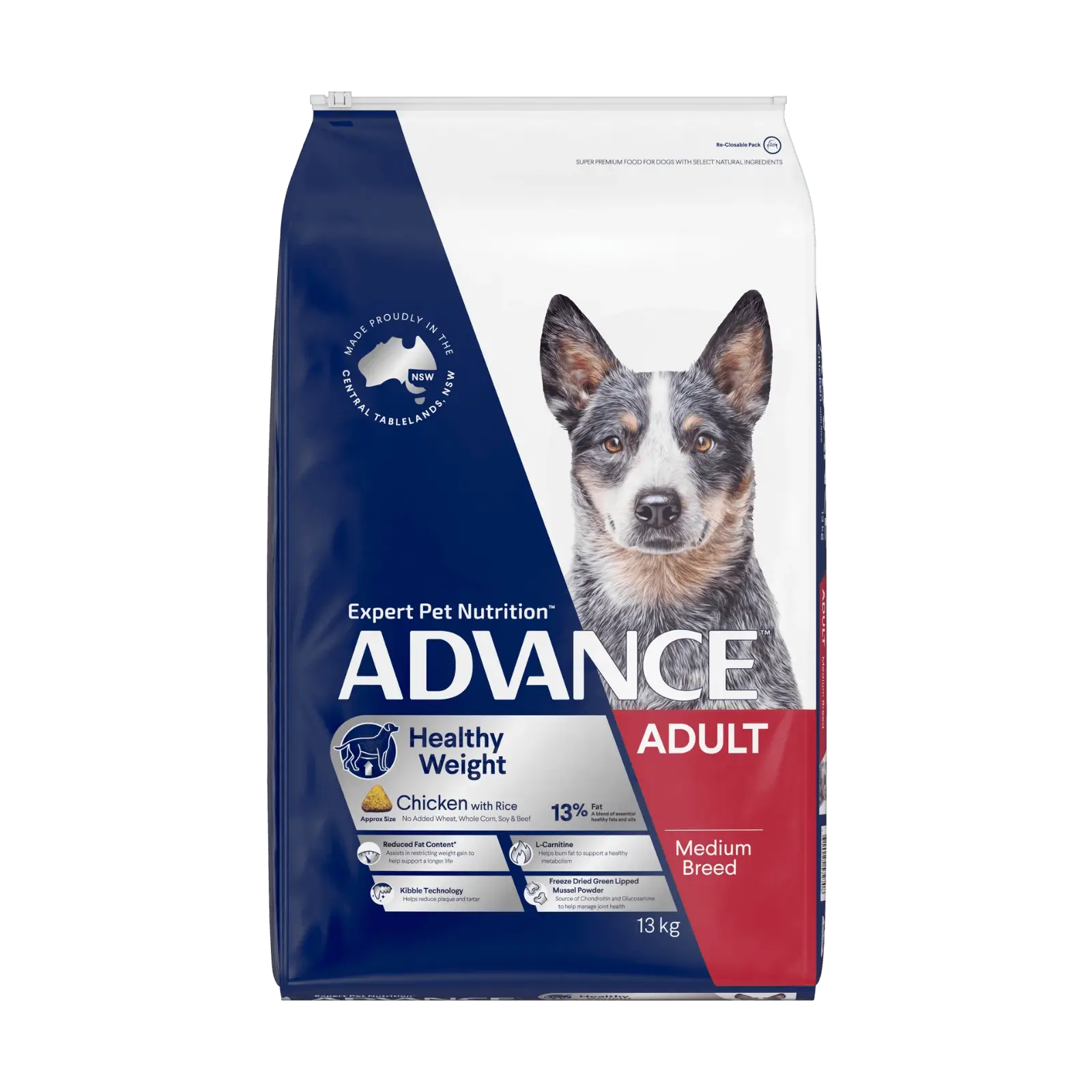 Advance Dog Food Adult Medium Breed Healthy Weight Chicken with Rice - Image 3