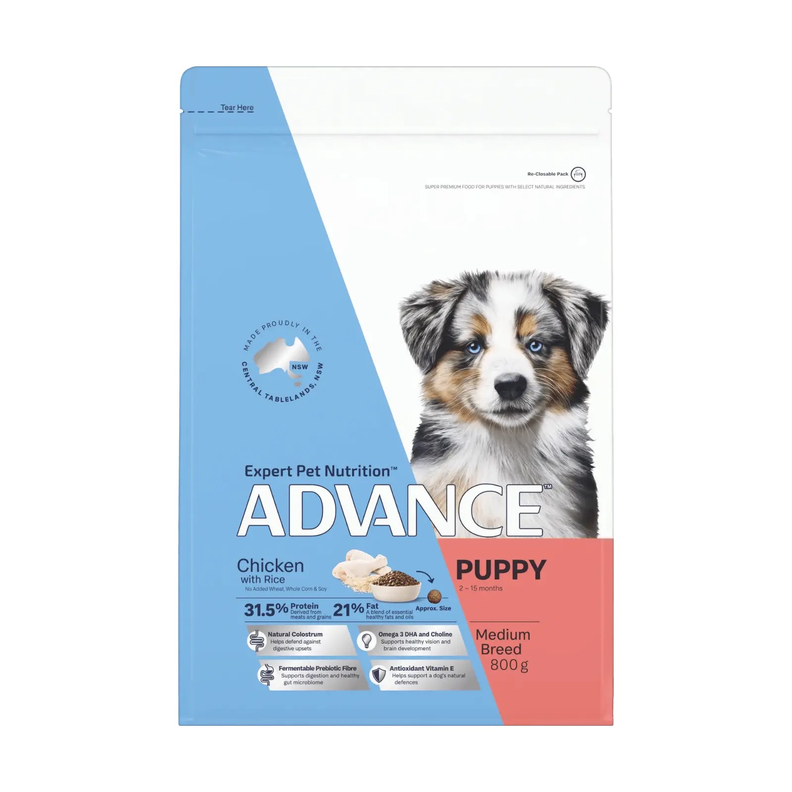 Advance Dog Food Puppy Medium Breed Chicken with Rice - Image 9