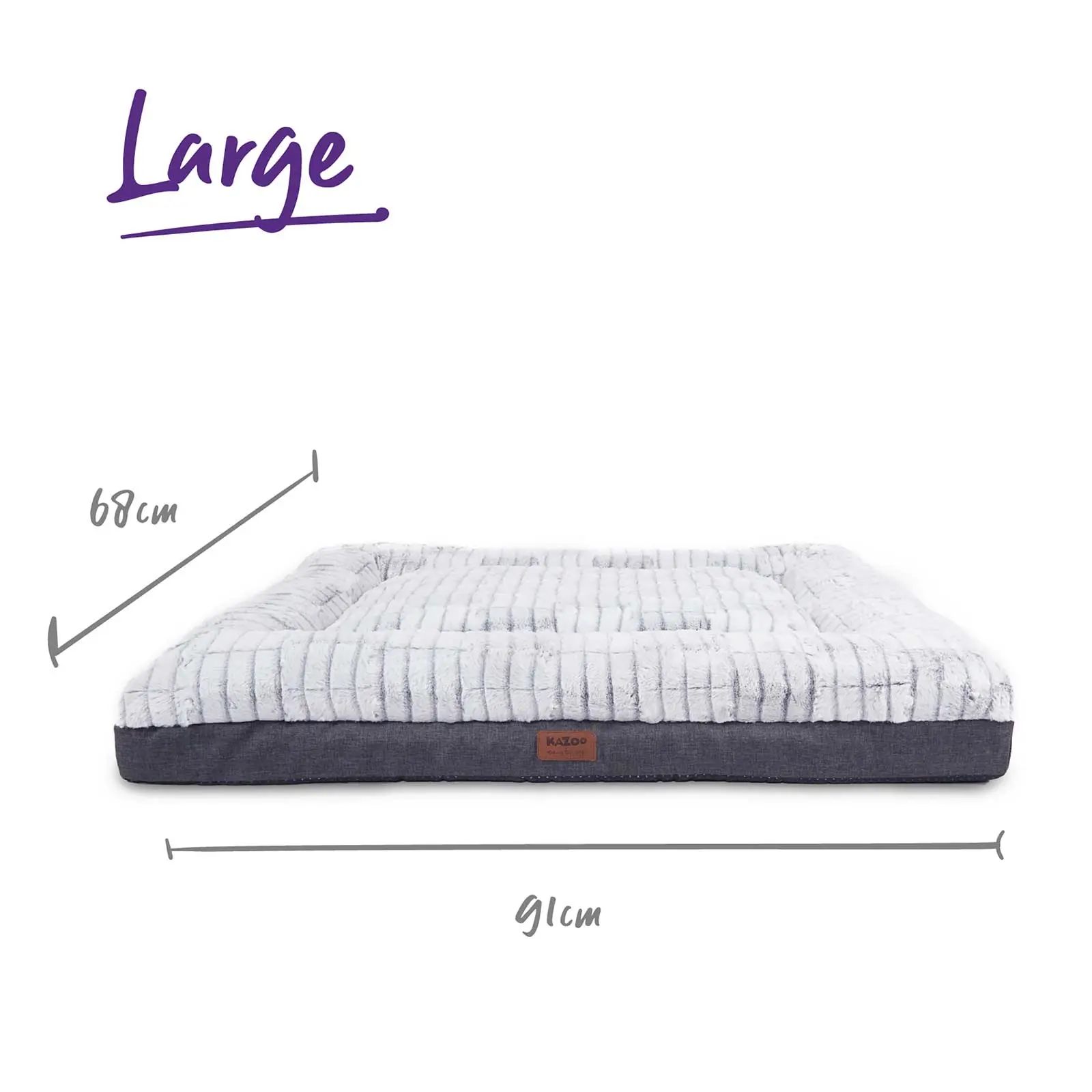 Kazoo Cloud Comfort Light Grey Dog Bed - Image 9