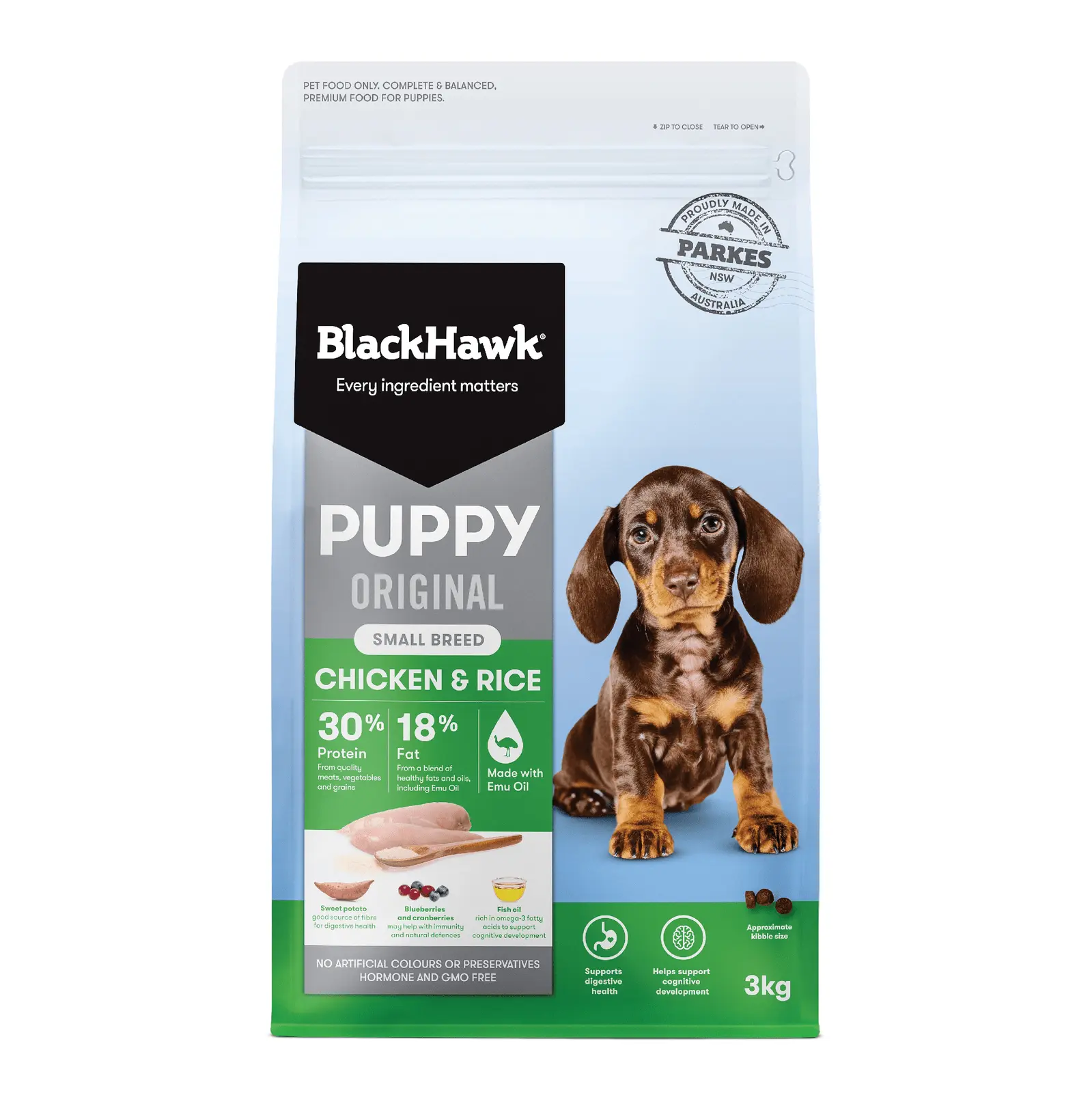 Black Hawk Dog Food Puppy Small Breed Chicken & Rice