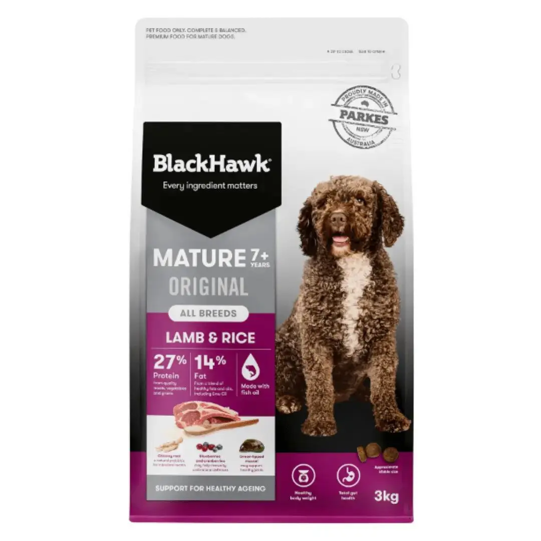 Black Hawk Dog Food Mature Lamb & Rice