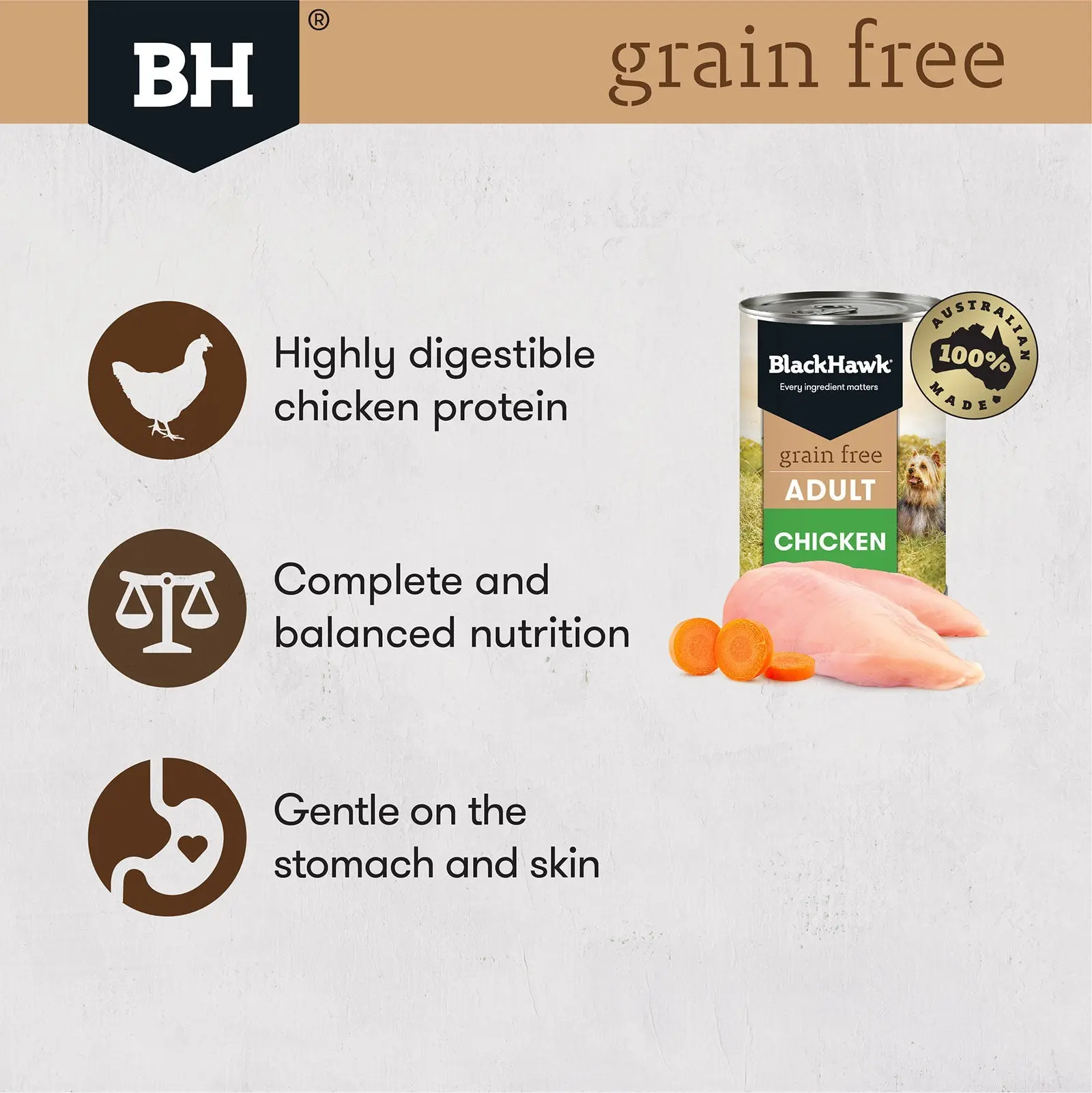 Black Hawk Grain Free Dog Food Can Chicken - Image 4