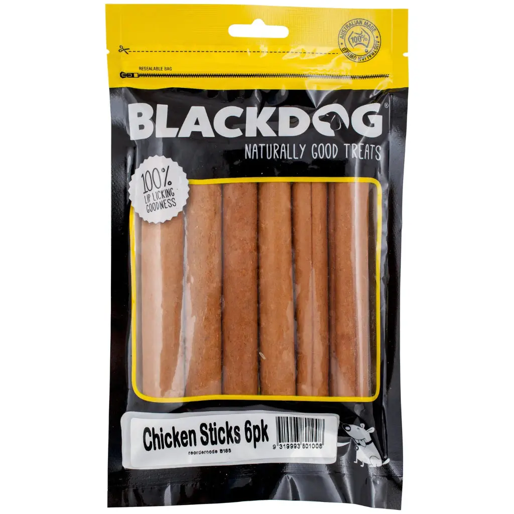 Black Dog Chicken Sticks 6pk