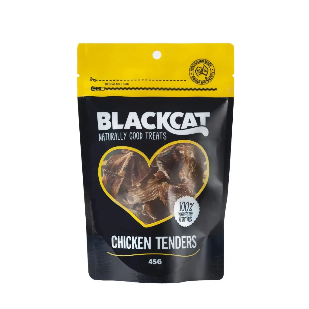BlackCat Chicken Tenders Cat Treats 45g