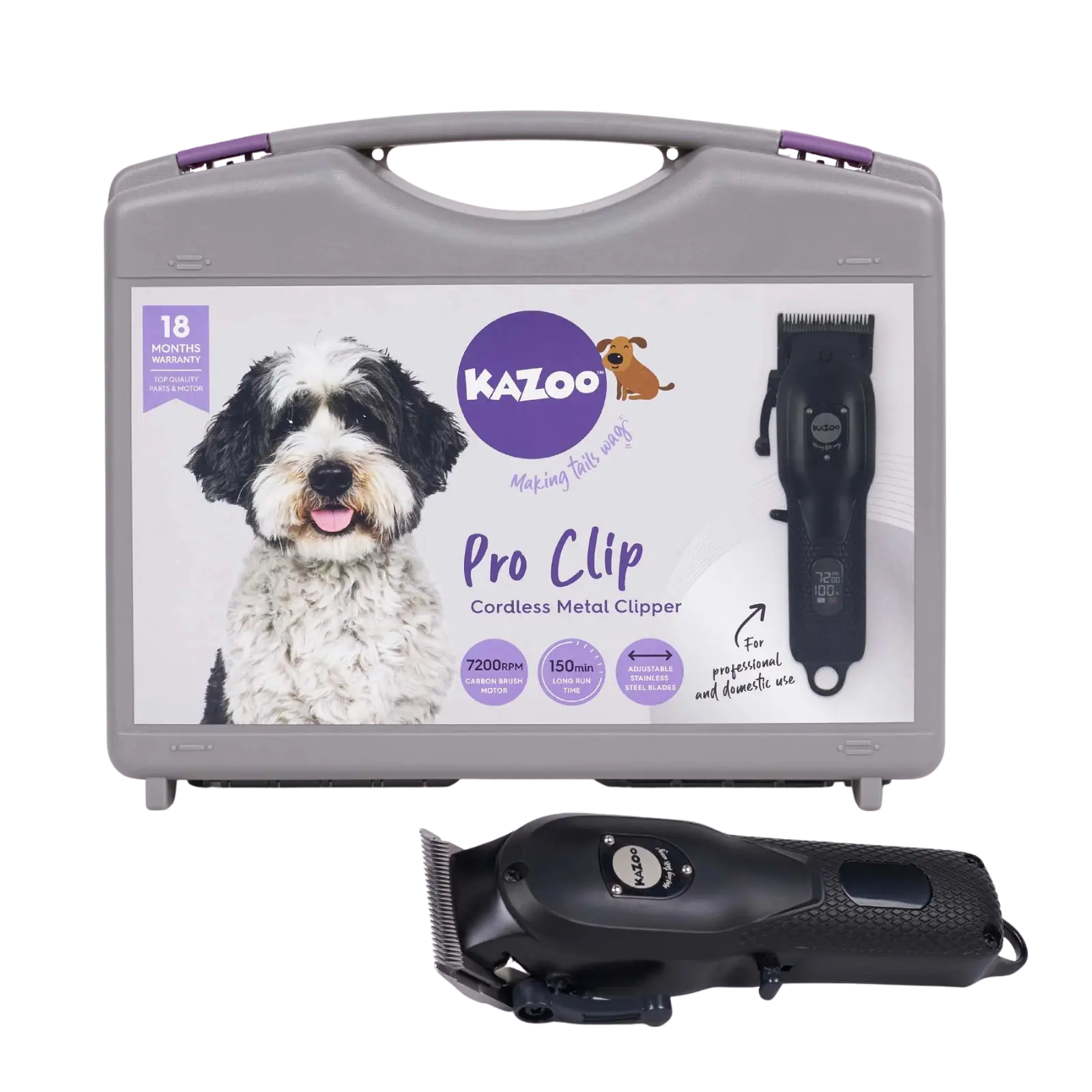 Kazoo Pro Clip Cordless Metal Clipper