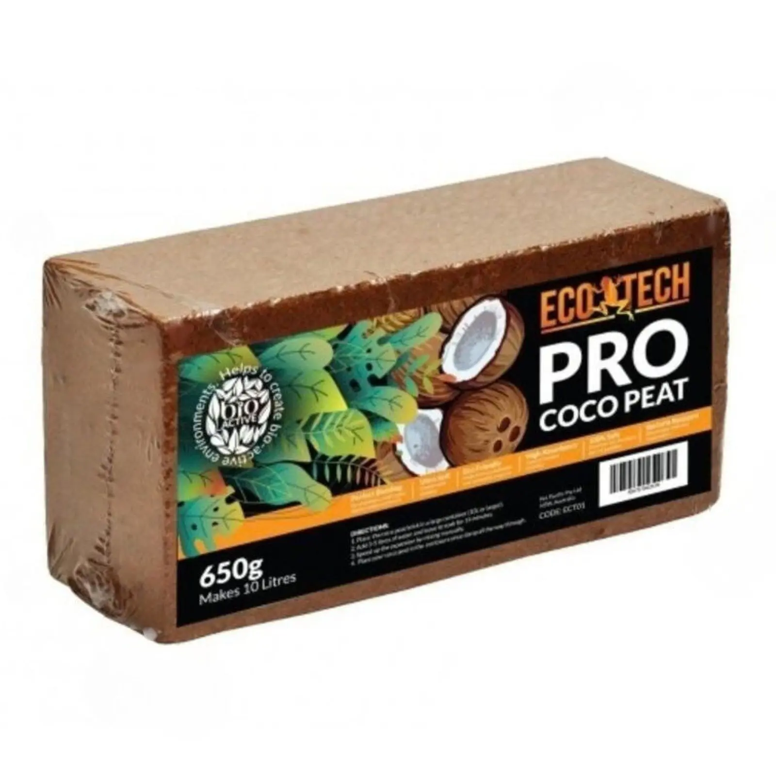 Eco Tech Pro Coco Peat Brick - 650g