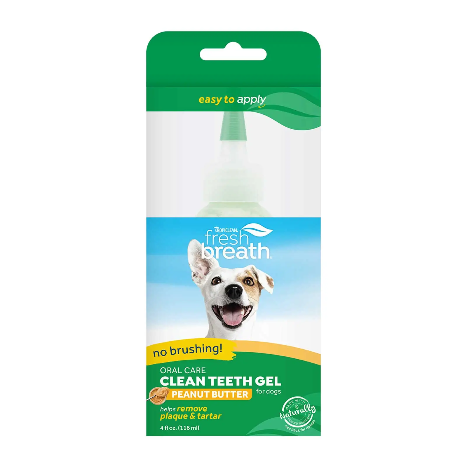 TropiClean Fresh Breath Oral Care Clean Teeth Gel Peanut Butter for Dogs - Image 4