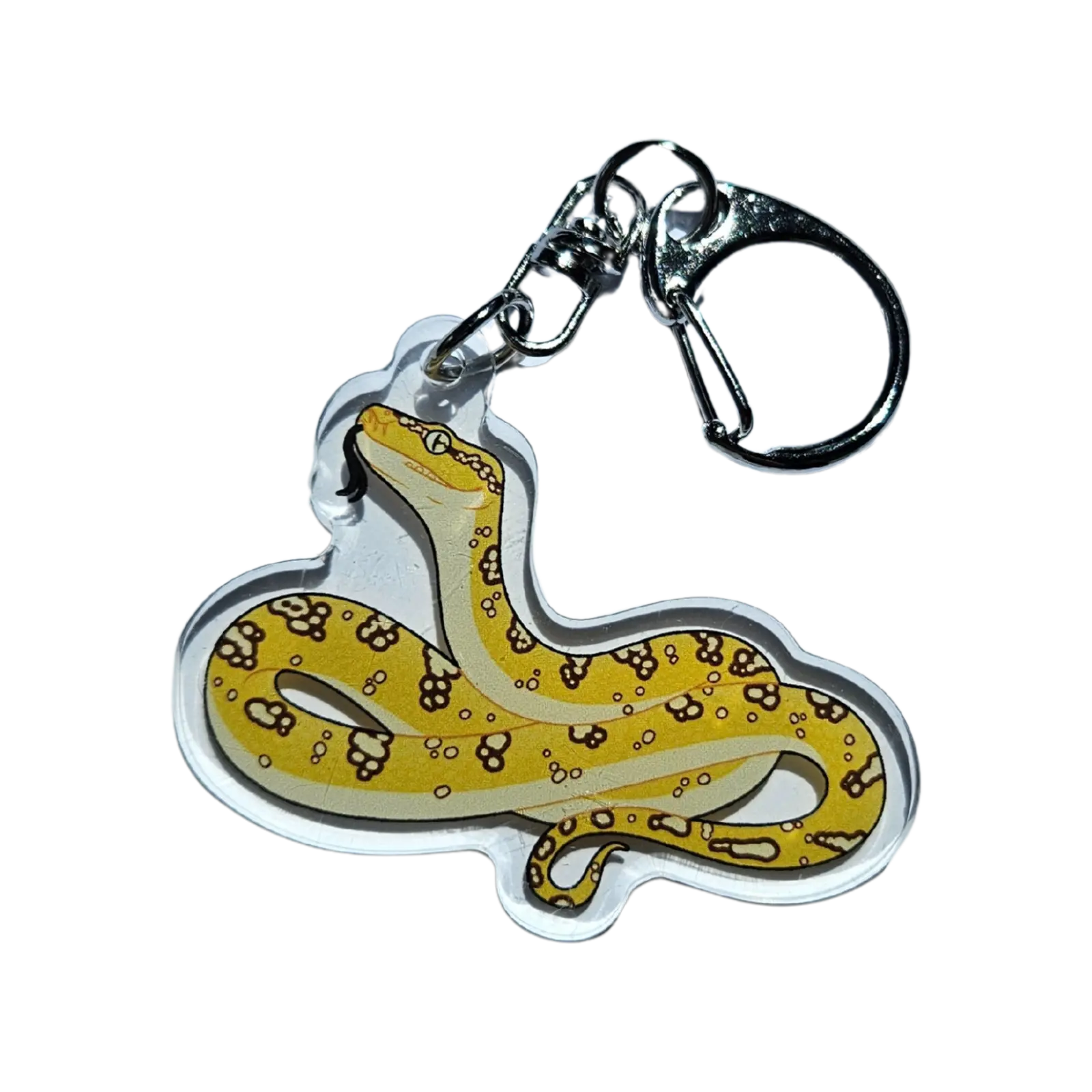 Green Tree Python Juvenile Acrylic Keychain