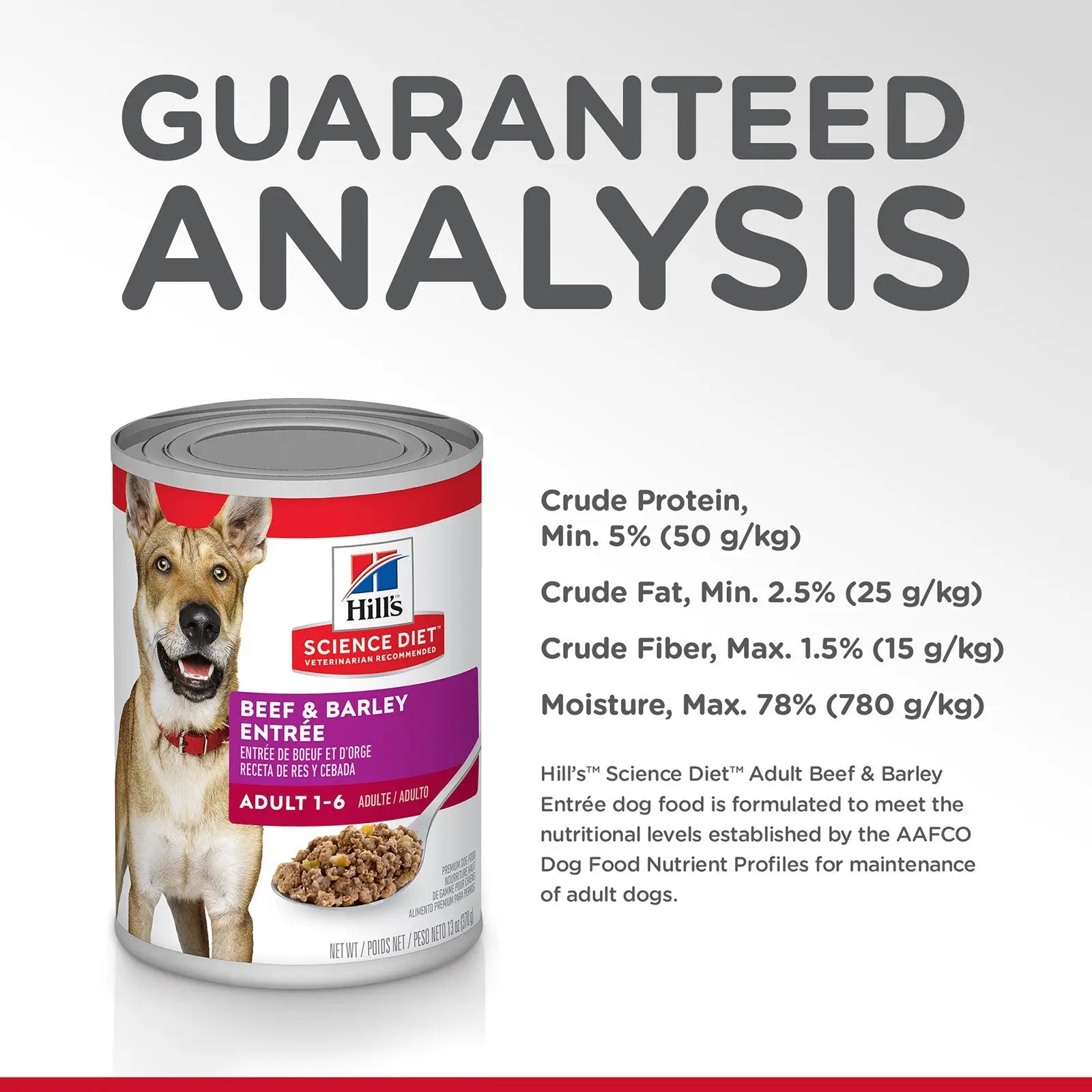 Hill's Science Diet Dog Food Can Adult Beef & Barley Entrée - Image 7