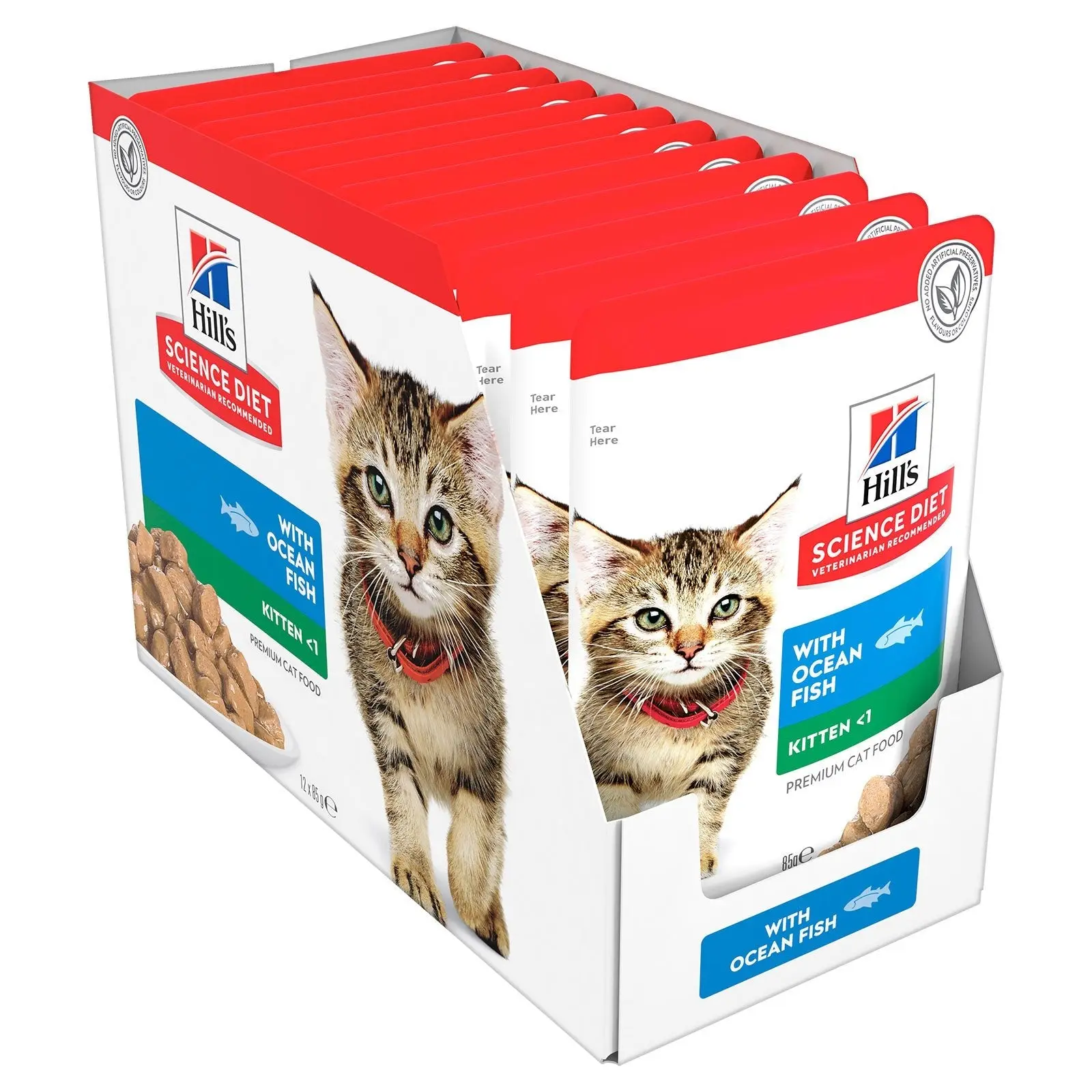 Hill's Science Diet Cat Food Pouch Kitten Ocean Fish - Image 2
