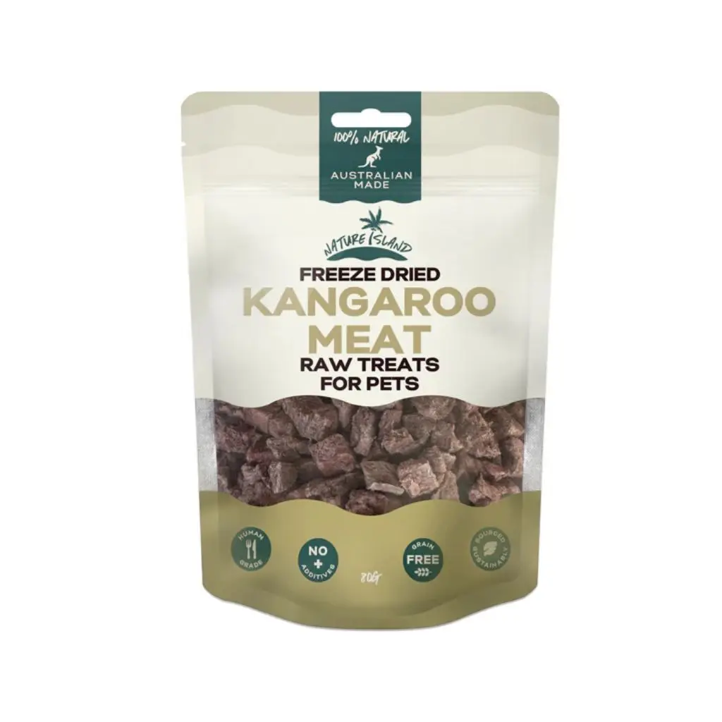 Nature Island Freeze Dried Kangaroo Meat Treats 80g