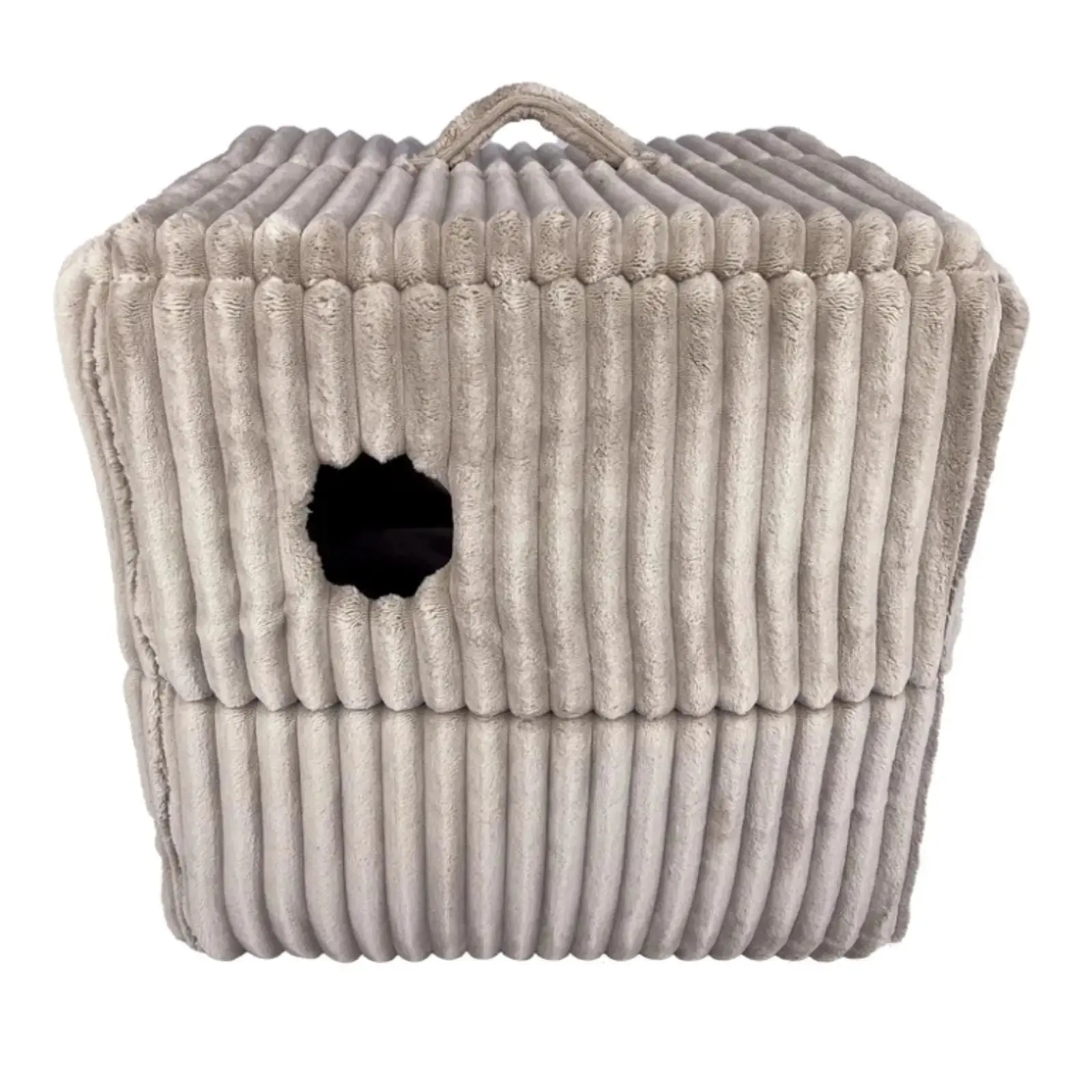 La Doggie Vita Mousse Velour Corduroy Cat Cube - Image 5
