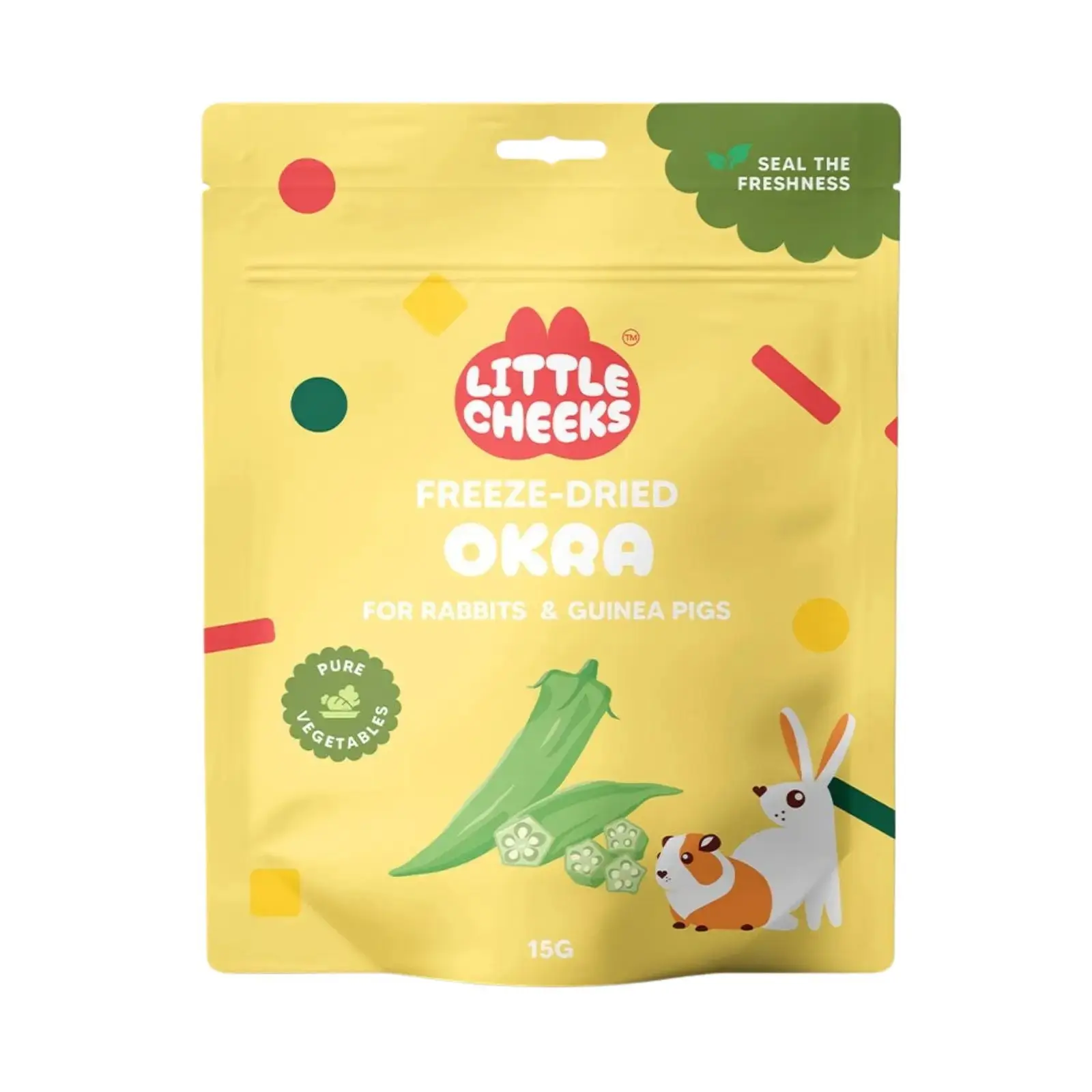 Little Cheeks Freeze Dried Okra for Small Animal 15g