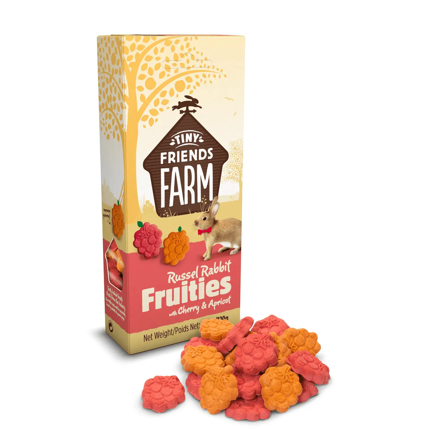 Tiny Friends Farm Fruitees Treat with Cherry & Apricot 120g