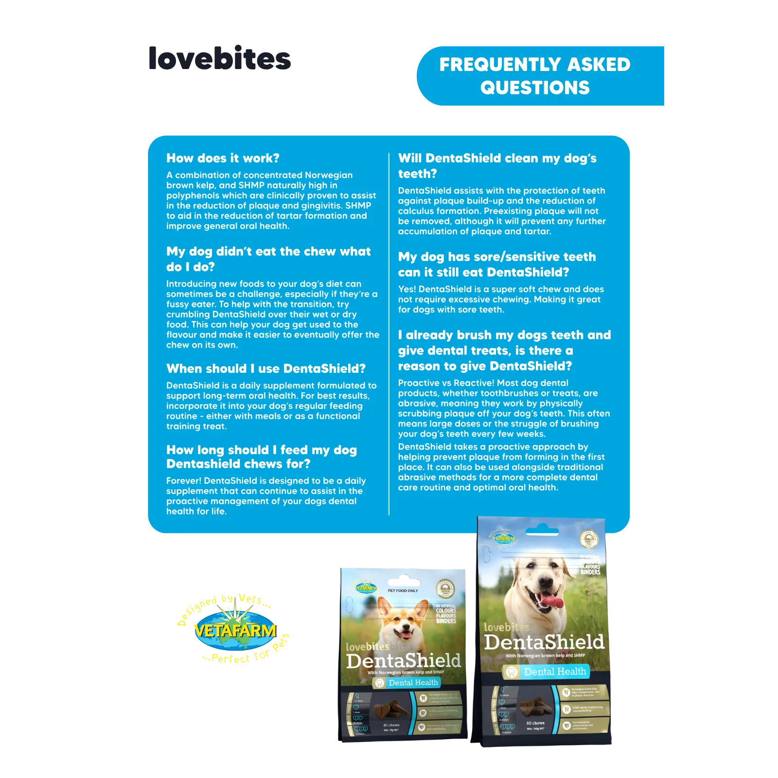Vetafarm Lovebites DentaShield Chews - Image 7